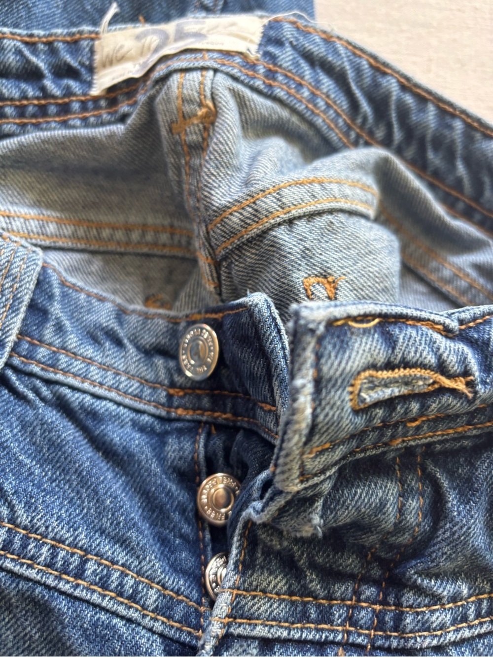 Free People Shelby Low Rise Boyfriend Cropped Jeans Button Fly Size 25 - Picture 4 of 10